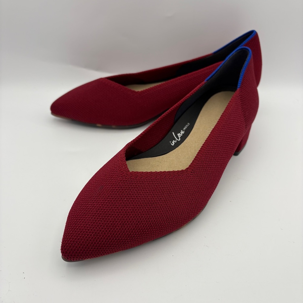 Rothy's Burgundy and Blue Women's Flats